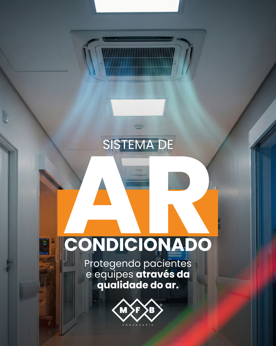 Sistema de ar condicionado como barreira contra infecções hospitalares