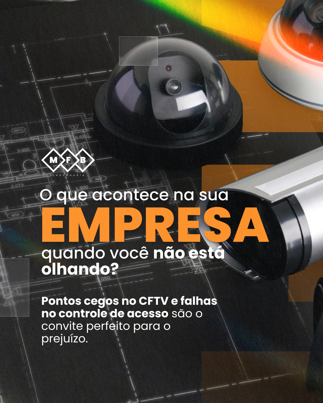 O que acontece na sua empresa quando você não está olhando? Pontos cegos no CFTV e falhas no controle de acesso são o convite perfeito para o prejuízo.